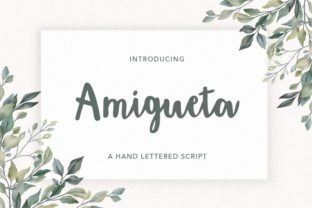 Amigueta Script: The Dynamic and Pretty Crafting Font