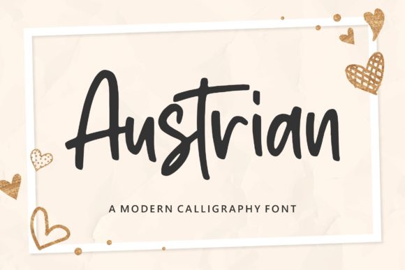 Austrian Script: The Sweet Handwritten Font for Your Designs