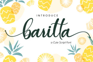Discover Baritta Script: A Sweet Typeface for Creative Brands