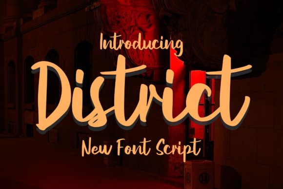 District Script: The Stylish Typeface for Confident Brands