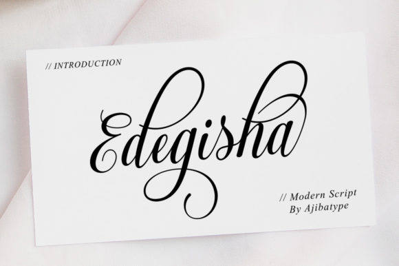 Edegisha Script: A Modern Take on Elegant Typography