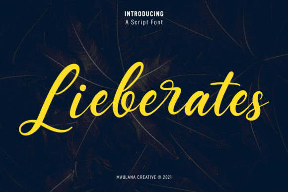 Lieberates Script: Where Classic Calligraphy Meets Modern Design
