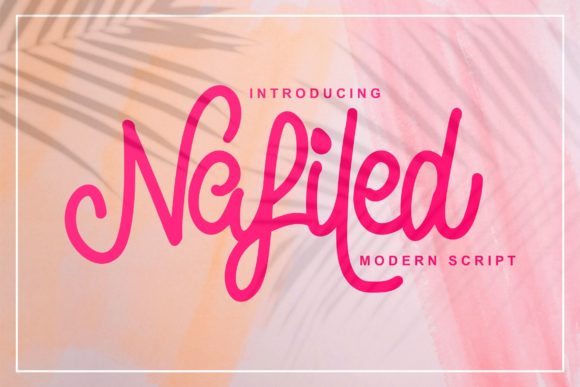 Nafiled Script: An Elegant Typeface for Modern Designers