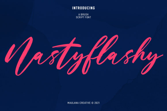 Nastyflashy Script: An Elegant Handwritten Font for Creative Projects