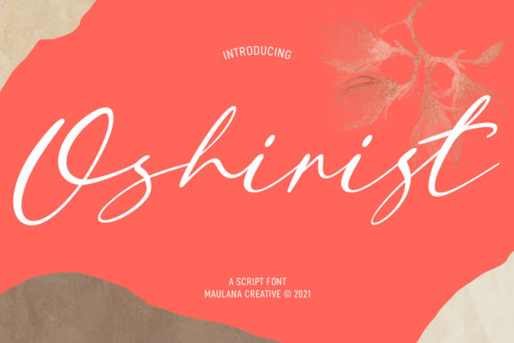 Oshirist Script: A Stylish Font for Personal Design Projects